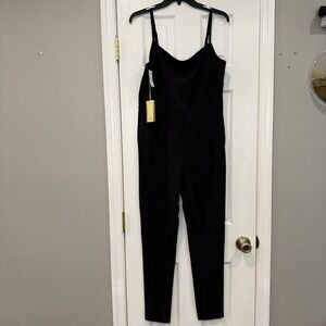 Wilfred Free Divinity Jumpsuit Black Aritzia Sleevless Full Length XL NWT
